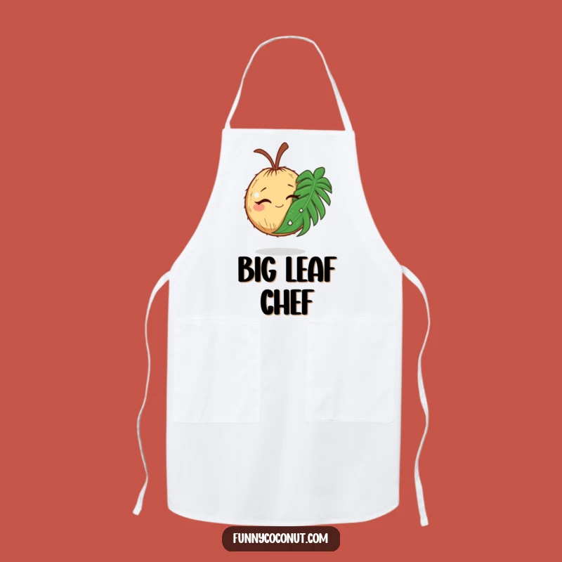 Funny Coconut Apron: Grill Master's Tropical Humor Gift