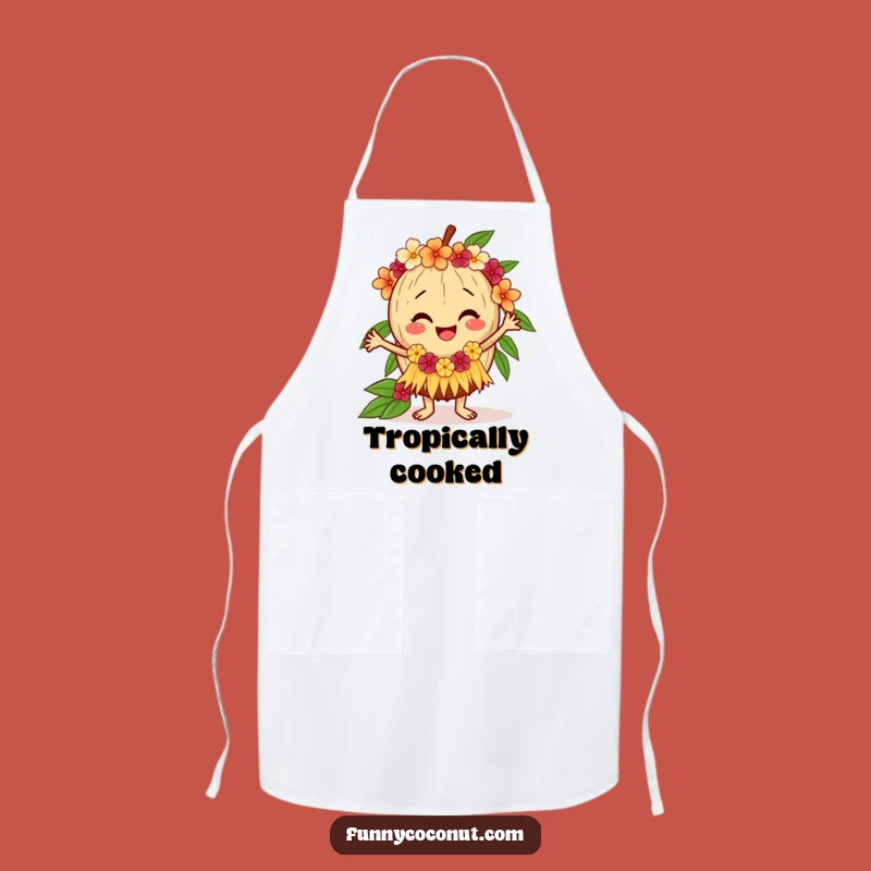 Funny Coconut Apron: Hula Dancer Chef, Fun Funny Gift