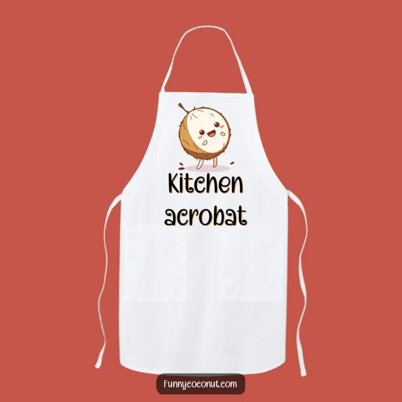 Funny Coconut Cartwheel Apron: Cook with Comedic Flair