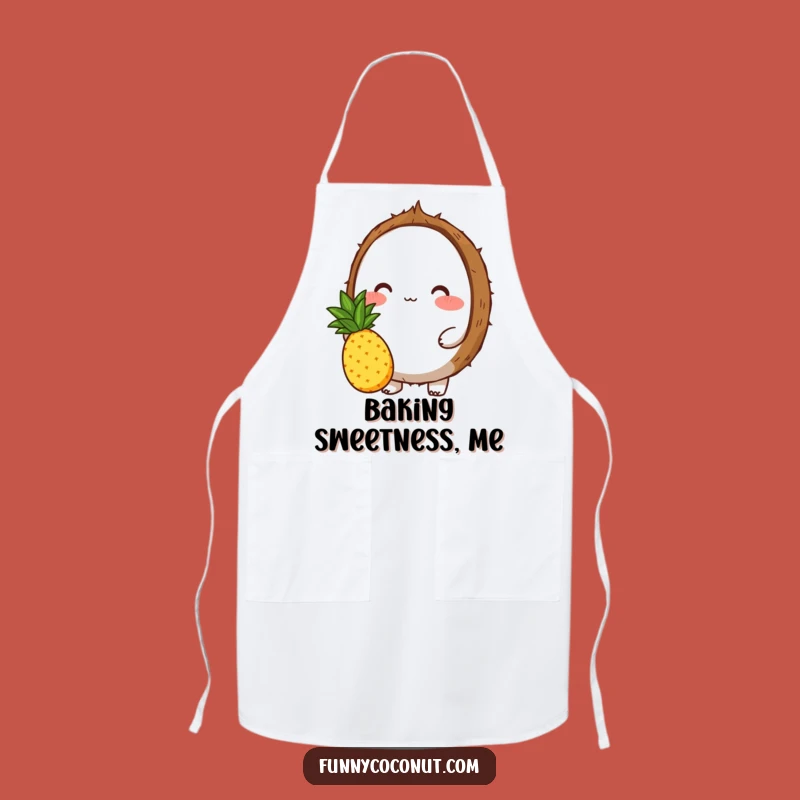 Funny Coconut Pineapple Apron: Kitchen Sweetness & Humor for Chefs