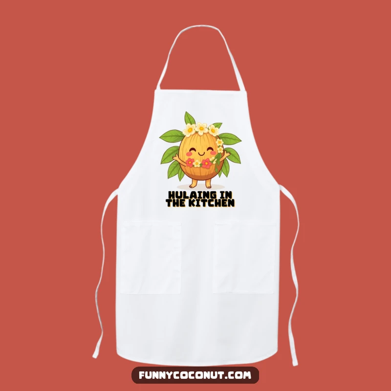 Funny Hula Coconut Apron, Kitchen Dance Party, Hilarious Chef Gift