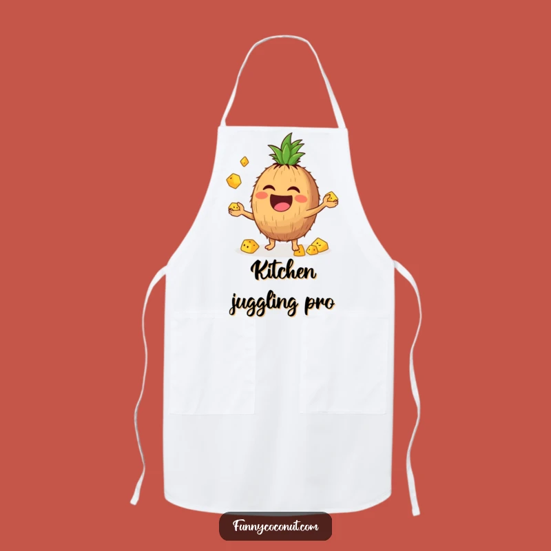 Funny Juggling Coconut Apron: Cook with Joy and Fruitful Flair Gift