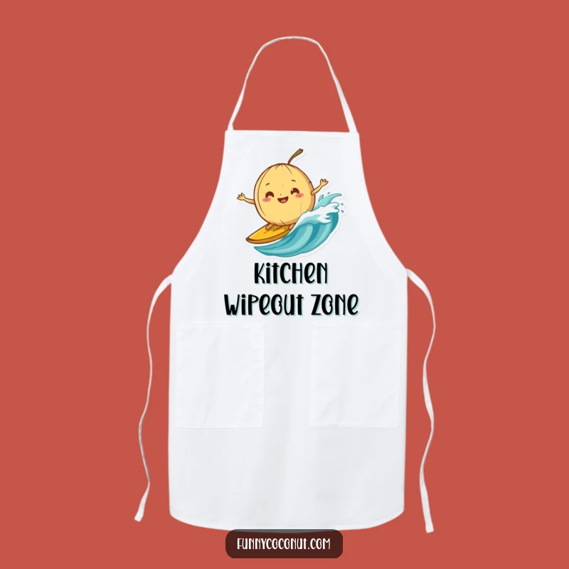 Funny Banana Peel Surfing Coconut Apron: Cook with Boldness and Fun Gift