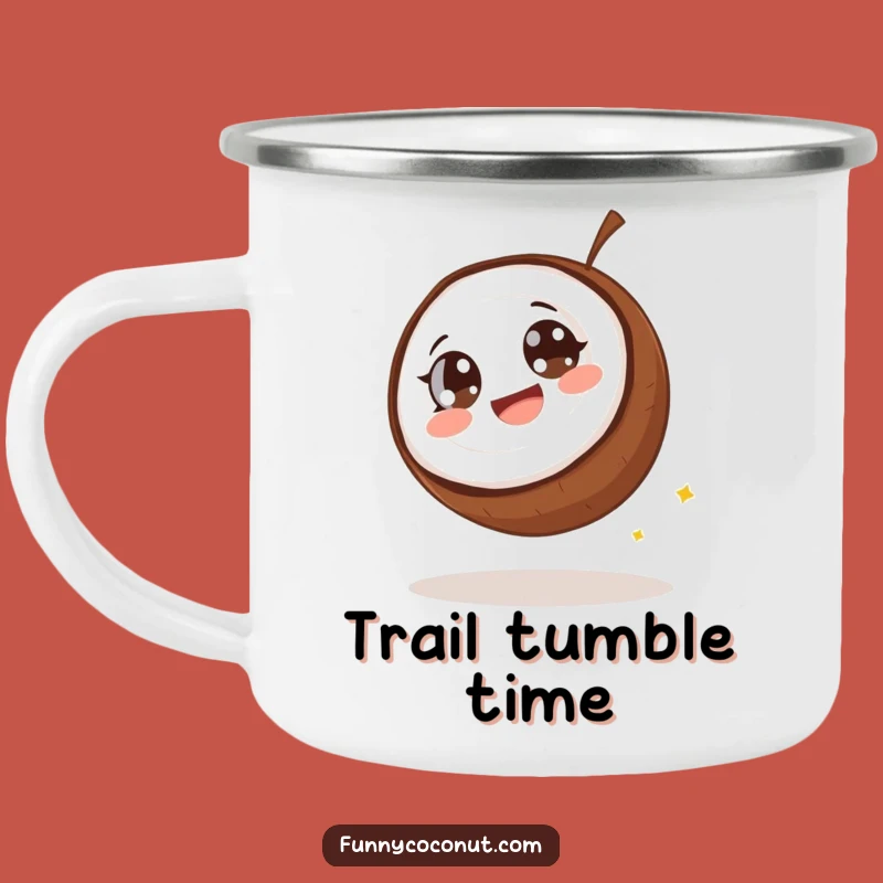 Funny Giggling Coconut Rolling Camping Mug - Outdoor Humor Gift
