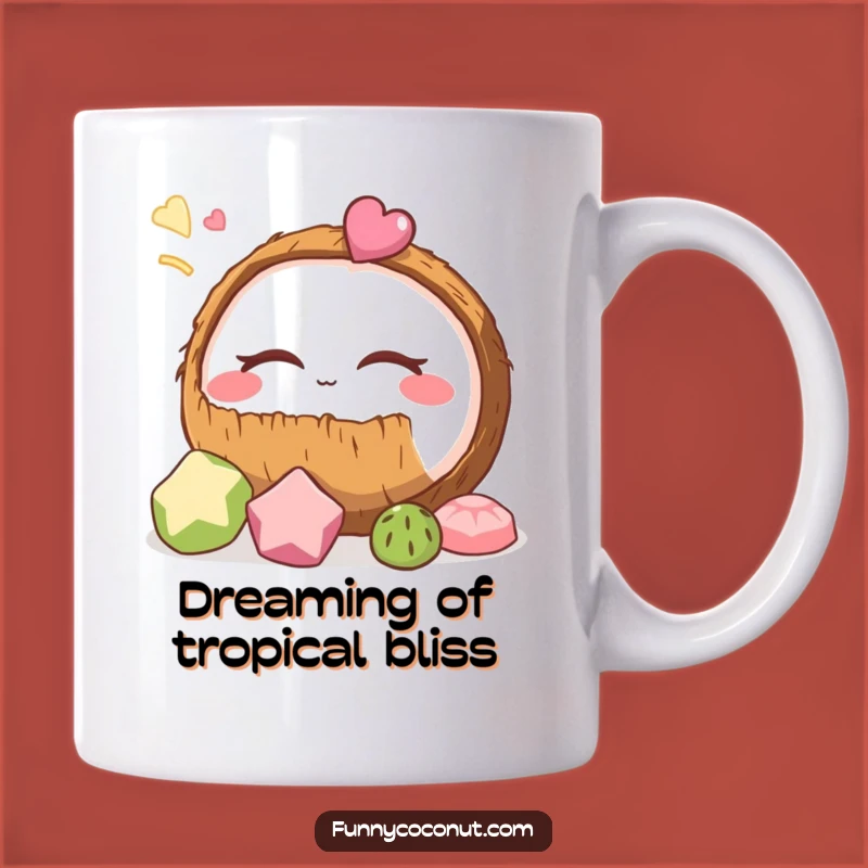 Funny Coconut Dreaming Mug - A Hilarious Treat Lover's Delightful Gift!