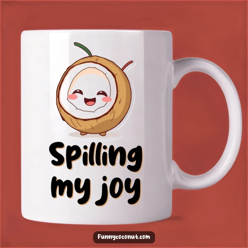 Funny Giggling Coconut Mug: Bursting with Humor and Joy Funny Gift