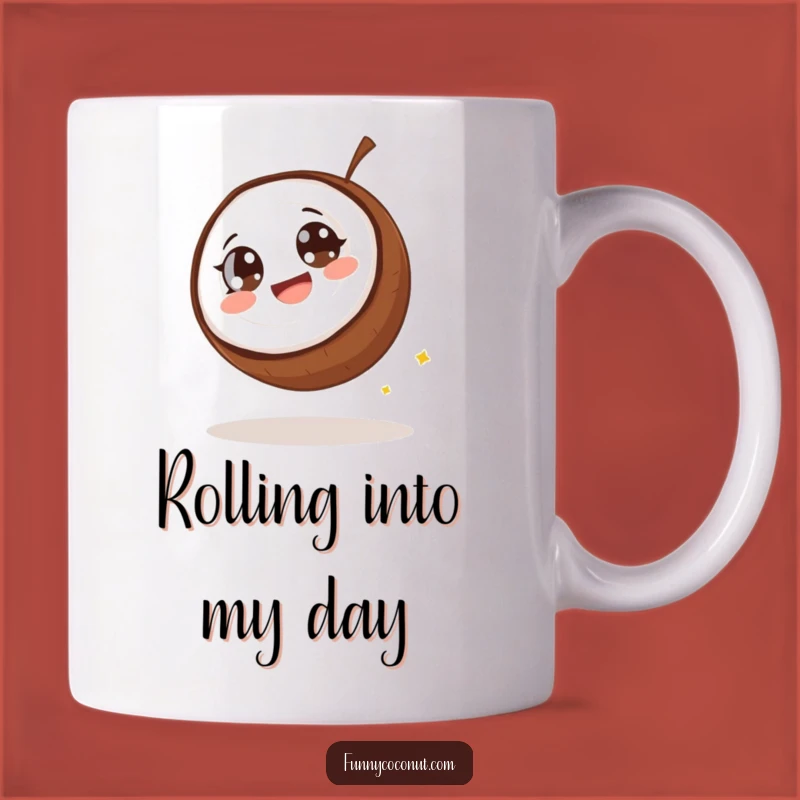 Funny Giggling Coconut Rolling Mug - Hilarious Motion Gift Idea