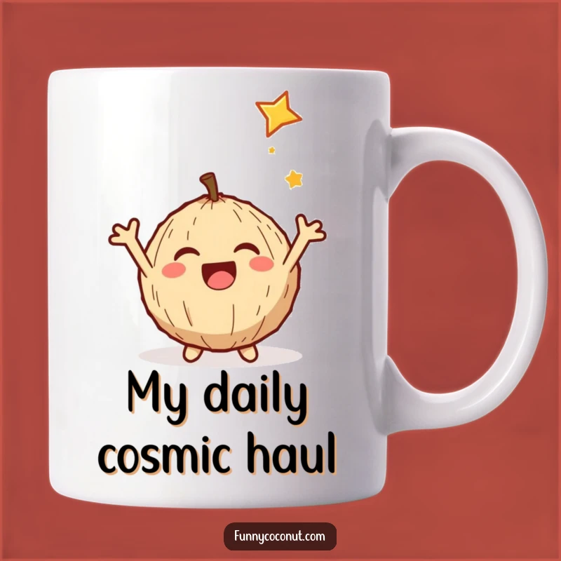 Funny Shooting Star Coconut Mug: A Delightful Moment Gift for Dreamers