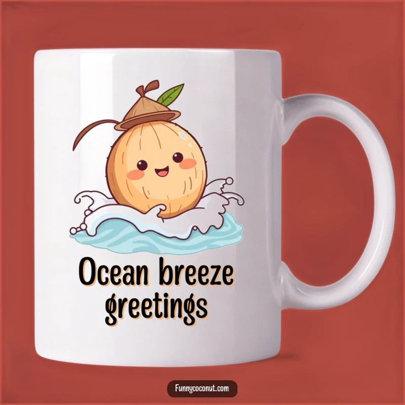 Funny Bobbing Coconut Mug: Your Adorable Seaside Adventure Gift