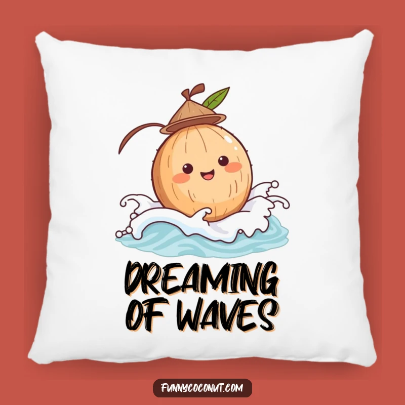 Funny Bobbing Coconut Pillow: Cozy and Cute Seaside Decor Gift