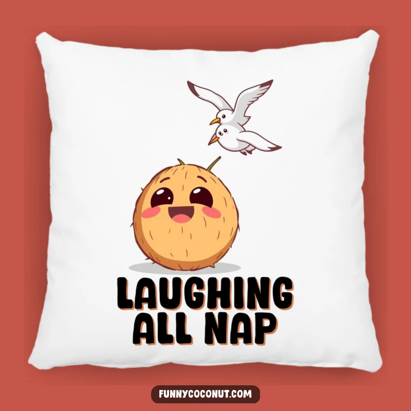 Funny Coconut Pillow: Cozy Laughing Cushion for Comical Comfort