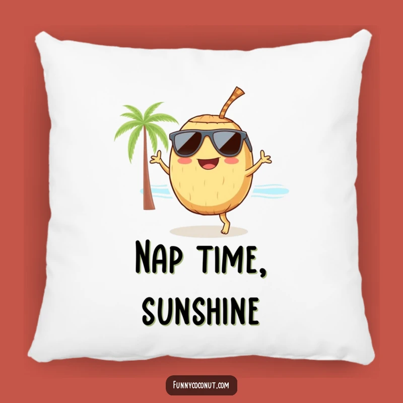 Funny Dancing Coconut Pillow: Cozy and Hilarious Beach Decor Gift