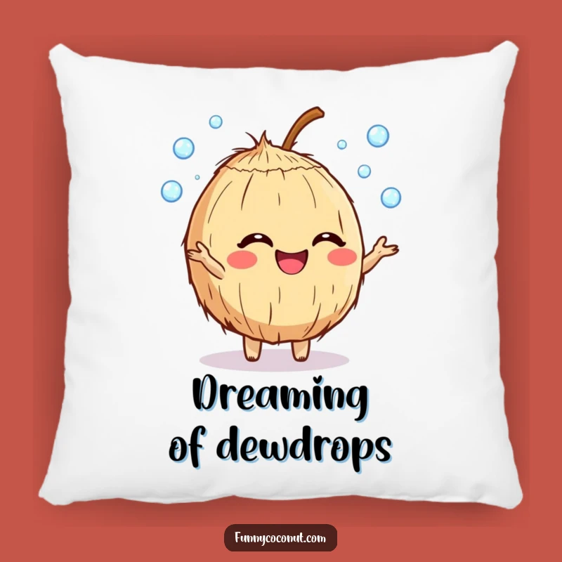 Funny Giggling Coconut Dewdrop Juggler Pillow: Cozy Up with Laughter
