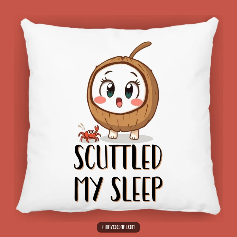 Funny Surprised Coconut Pillow: Cozy Comfort for Unexpected Moments Gift