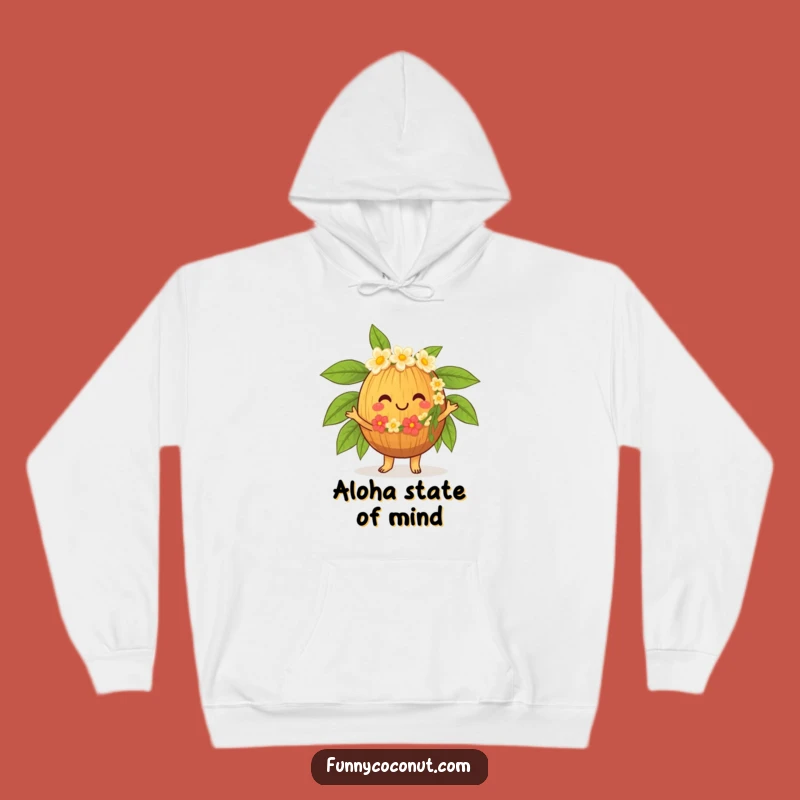 Funny Hula Coconut Hoodie, Cozy Tropical Vibes, Perfect Cheerful Gift