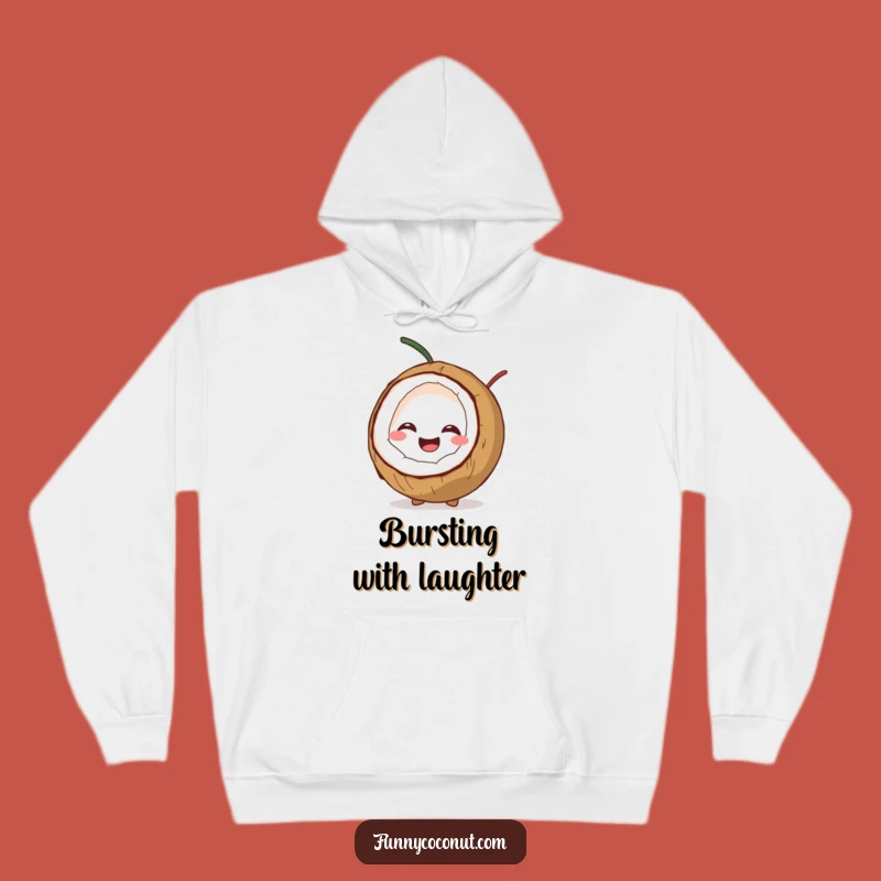 Funny Giggling Coconut Hoodie: Cozy Up with Hilarious Tropical Vibes Funny Gift