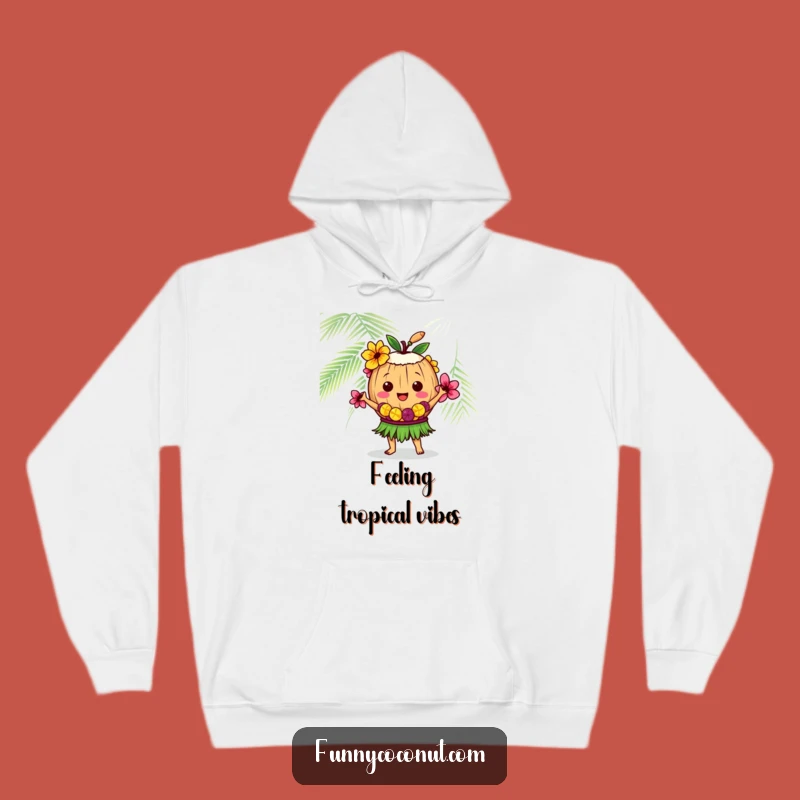 Funny Coconut Hula Dancer Hoodie: Cozy Island Style for Chilly Nights Gift