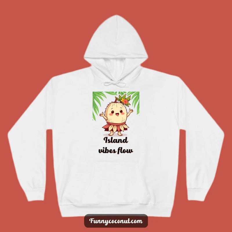 Funny Coconut Hula Hoodie: Gregarious Dancer, Cozy Tropical Fun, Hilarious Gift!