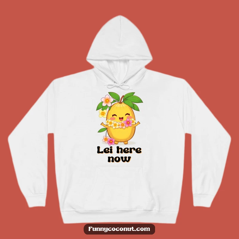 Funny Coconut Lei Hoodie: Delighted Warmth, Perfect Cozy Island Gift