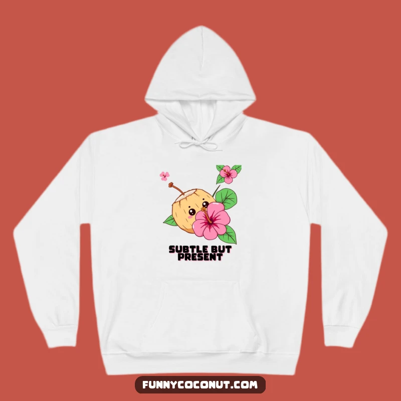 Funny Curious Coconut Hoodie - Cozy Mystery, Tropical Flower, Ideal Humorous Gift
