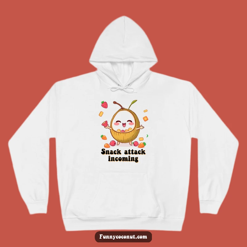 Funny Hoodie: Juggling Coconut - Cozy & Humorous Snack Lover Gift