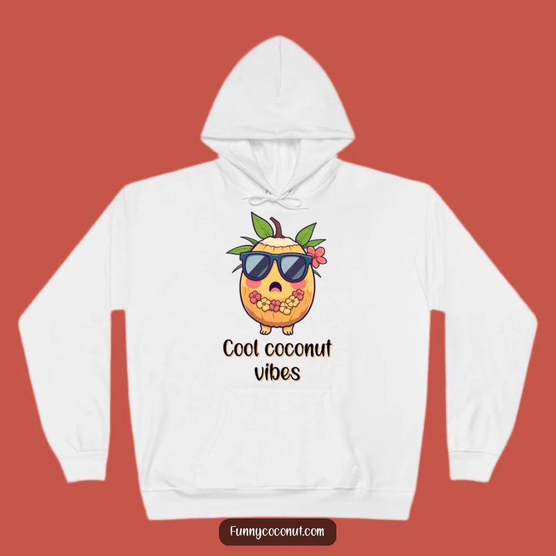 Funny Surprised Coconut Hoodie: Cozy Up with Tropical Surprise Funny Gift