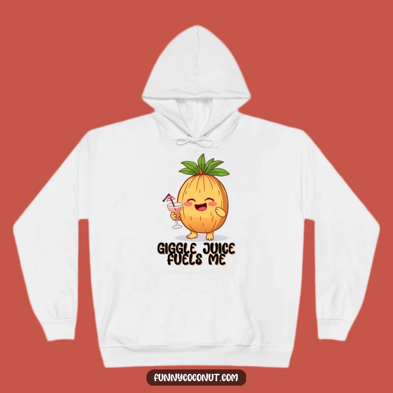 Funny Giggling Coconut Hoodie: Cozy Comfort with a Party Drink Gift