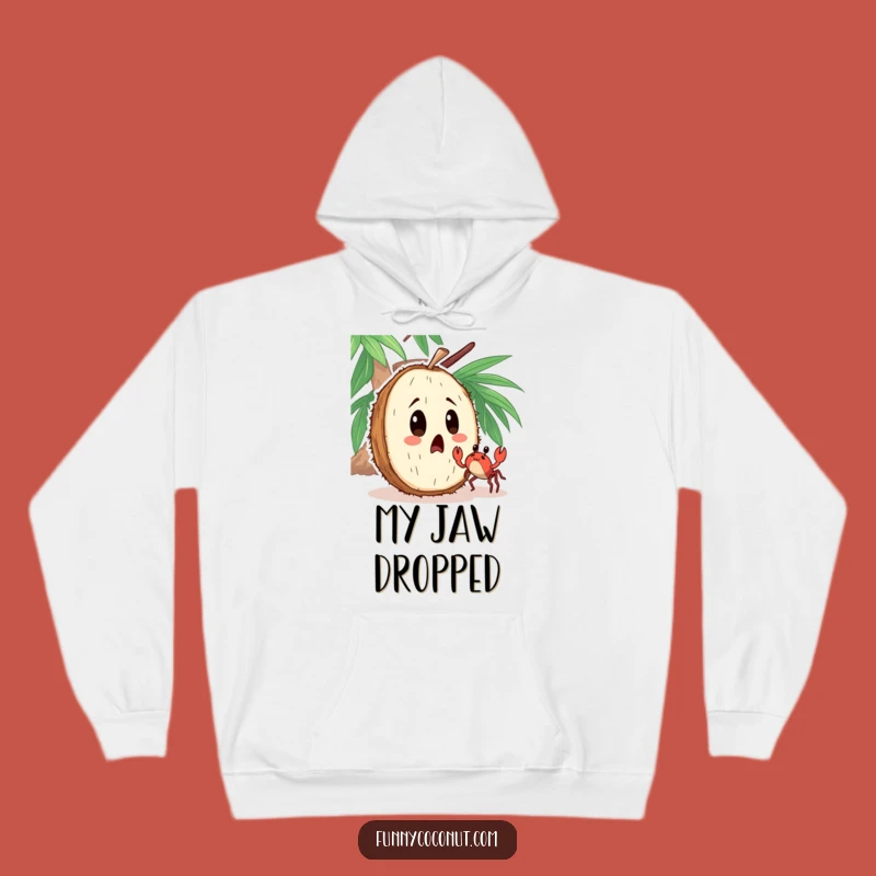 Cozy Funny Surprised Coconut Hoodie: Stay Warm with Unexpected Fun Gift
