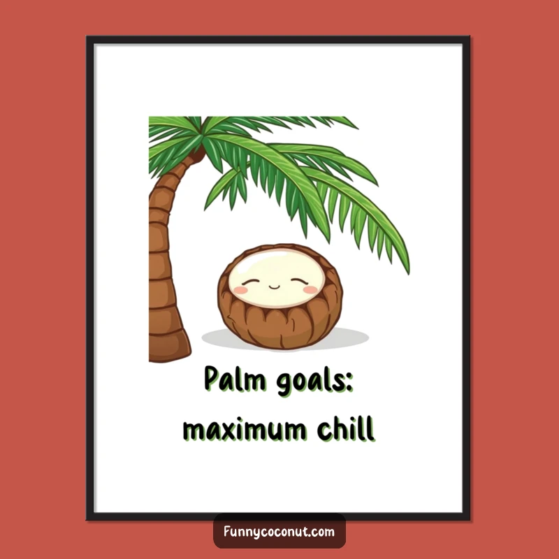 Funny Free Printable Wall Art: Sleeping Coconut Naps, Hilarious Downloadable Decor!
