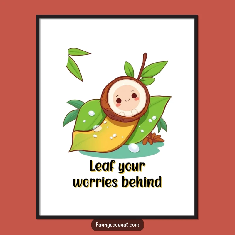 Printable Wall Art: Free Coconut Slide, Fun Downloadable Decor