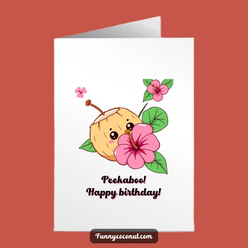 Free Printable Curious Coconut Birthday Card: Funny Downloadable Gift