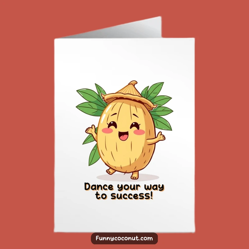 Free Printable Coconut Congratulations Card: Dancing Jig, Hilarious Downloadable Gift for Any Success