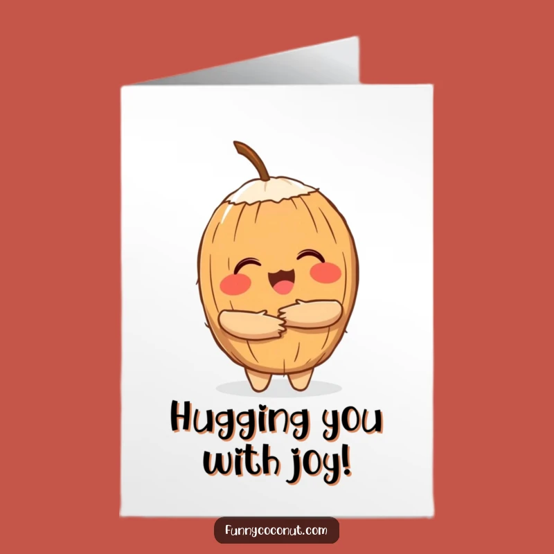 Free Printable Coconut Congratulations Card: Hug Your Success, Funny Downloadable Gift