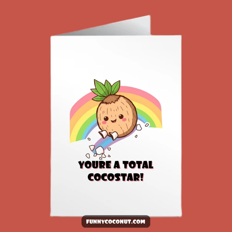 Free Printable Coconut Rainbow Congratulations Card - Hilarious Downloadable DIY