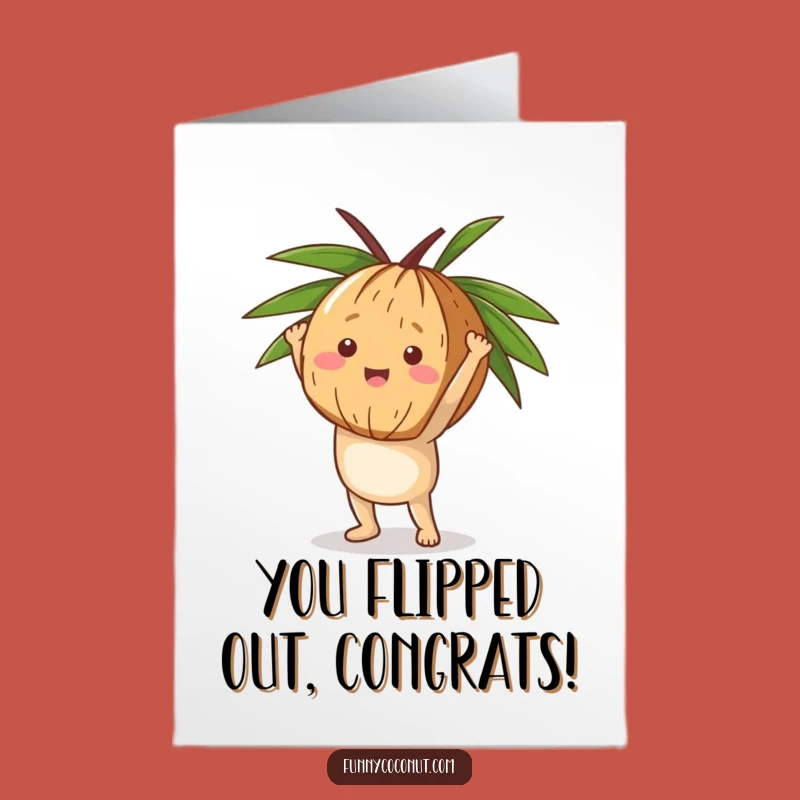 Free Printable Congrats Card: Happy Coconut Handstand Celebration!