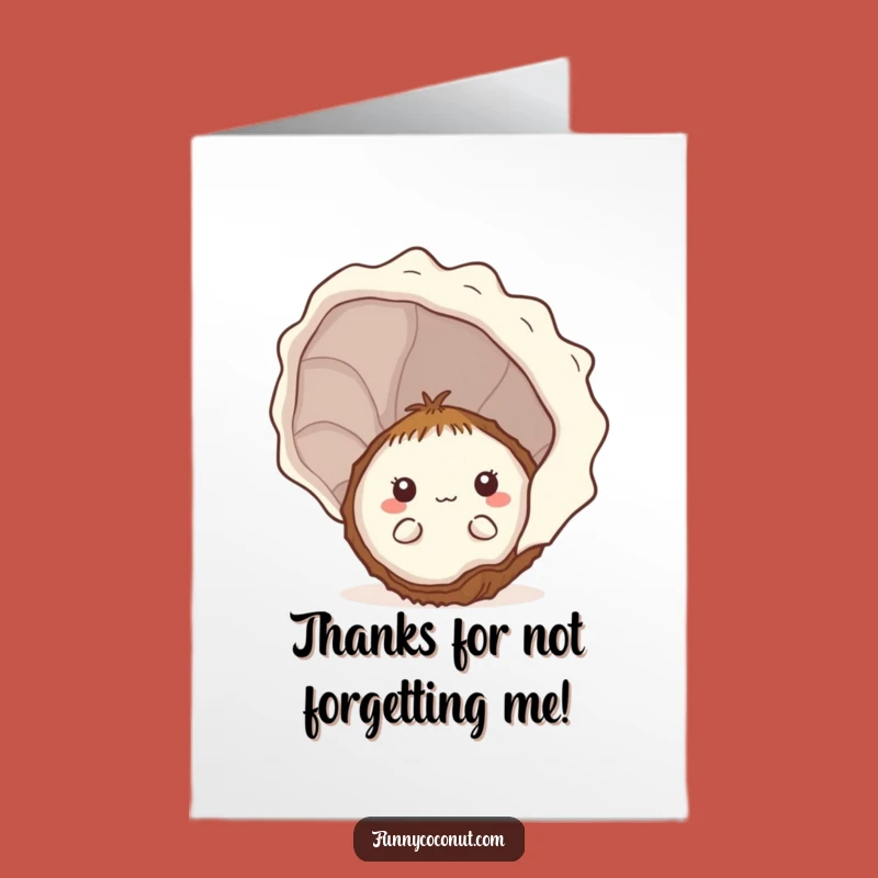 Free Printable Thank You Card: Bashful Coconut's Thanks - Downloadable