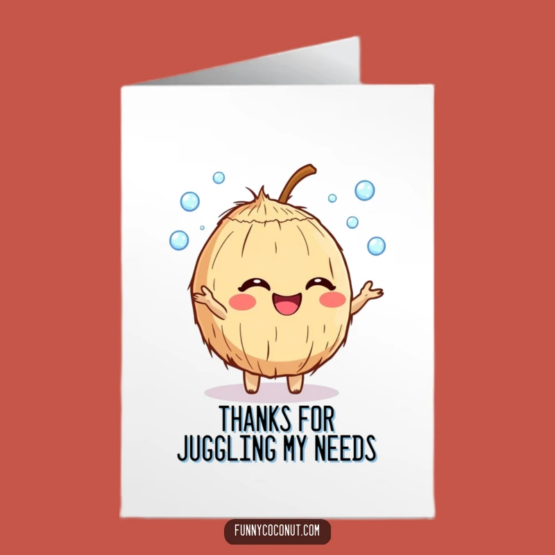 Free Printable Thank You: Giggling Coconut Dewdrops - Funny Downloadable Card