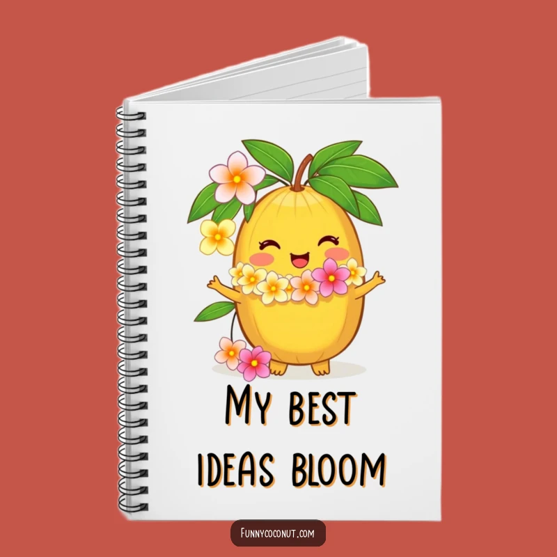 Funny Coconut Lei Notebook: Delighted Ideas, Perfect Tropical Journal