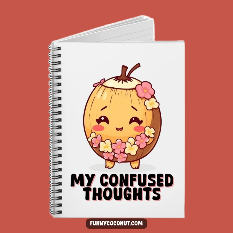 Funny Coconut Notebook: Journal Your Thoughts with Bewilderment