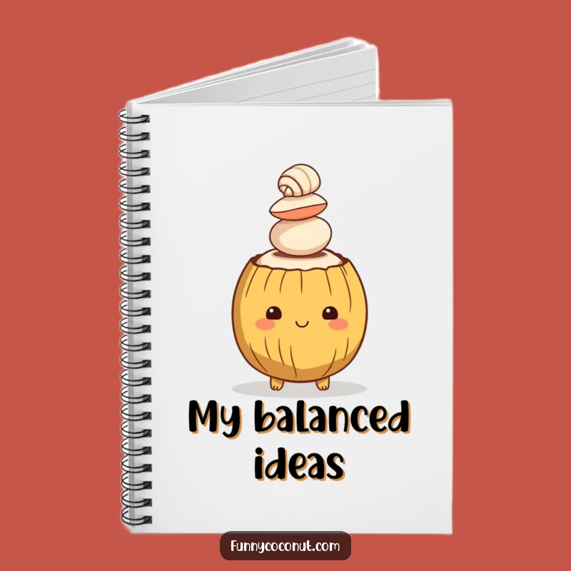 Funny Coconut Seashells Notebook: Tropical Journal for Beachy Thoughts