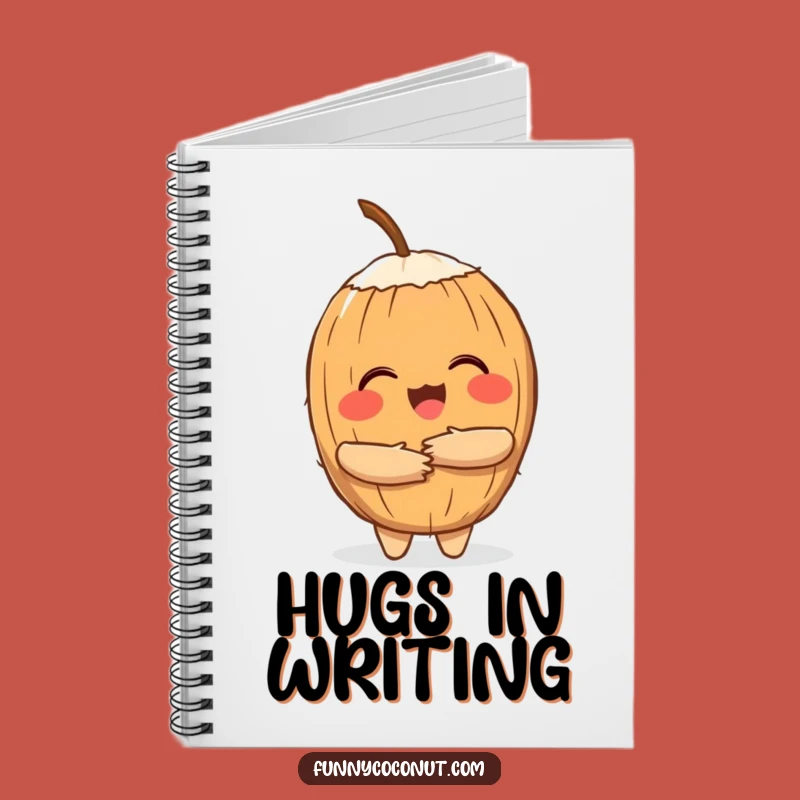 Funny Coconut Hug Notebook: Jot Down Ideas with Tropical Warmth Funny Gift