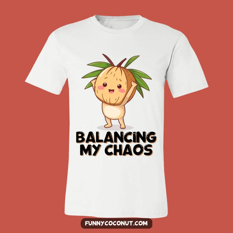 Funny Coconut Handstand T-Shirt, Upside Down Fitness, Hilarious Gift