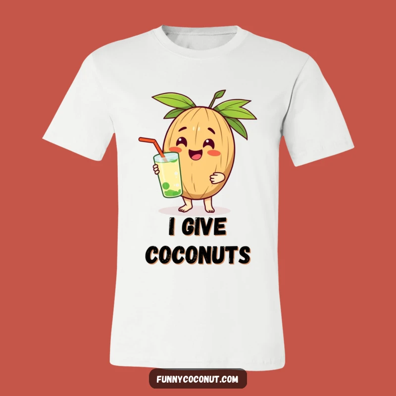 Funny Cheerful Coconut T-Shirt: Wearable Refreshment and Joyful Gift