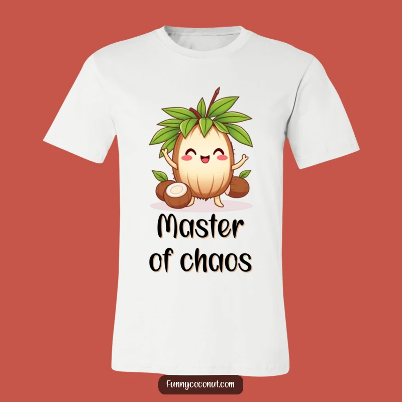 Funny Juggling Coconut T-Shirt: Hilarious Tropical Performer Apparel Gift