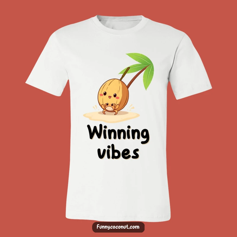 Funny Coconut Race Shirt: Beach Humour & Fun Gift Idea