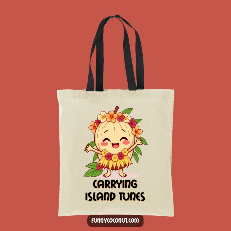 Funny Coconut Tote Bag: Hula Dancer, Eco-Friendly Funny Gift