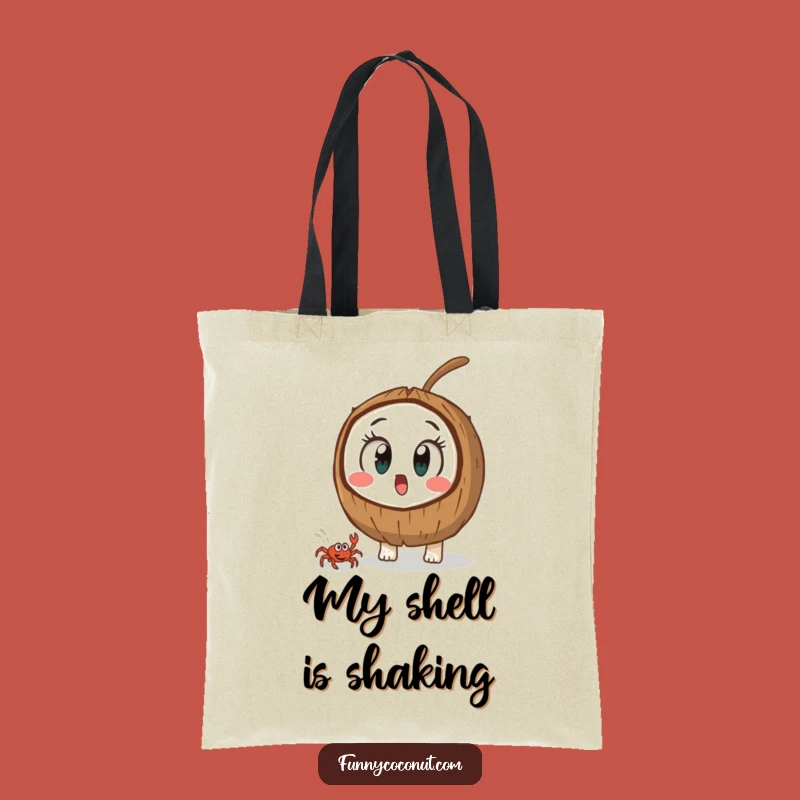 Funny Surprised Coconut Tote Bag: Carry Wonder and Humor Everywhere Gift